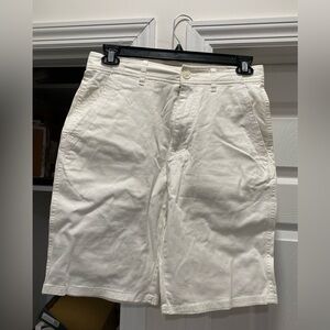 Sun + Stone White Flat Front Men Shorts